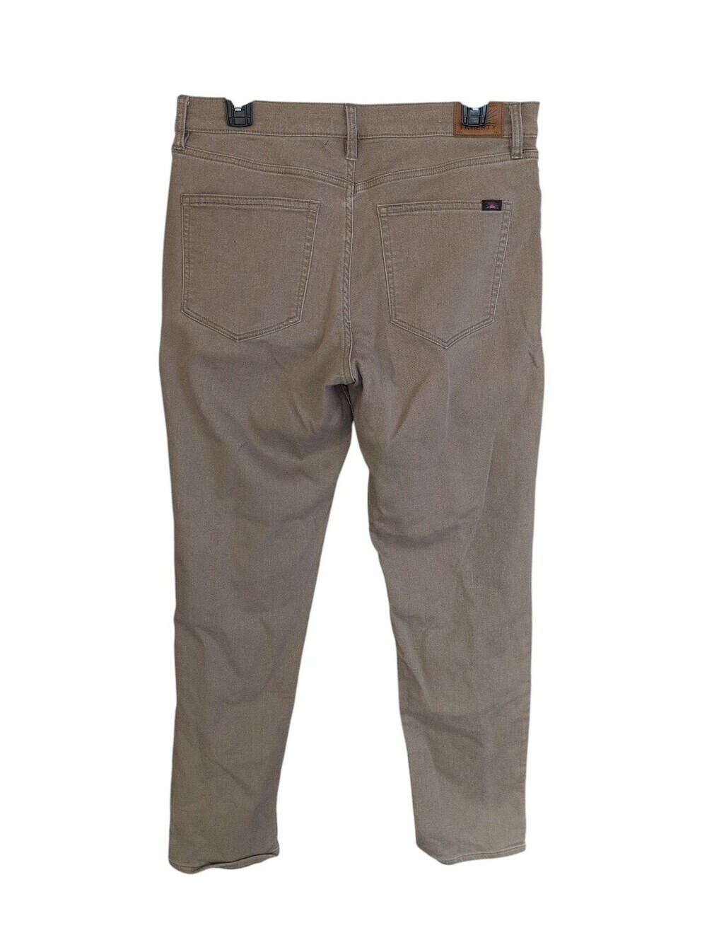 Faherty Stretch Terry 5-Pocket Athletic Fit Pant - Desert Khaki - Picture 5 of 6